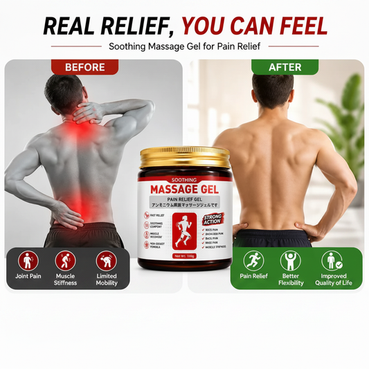 Before After Pain Relief Gel