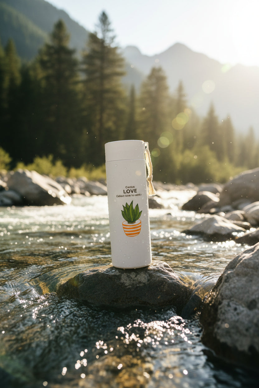 Outdoor Sport Glass Water Bottle Leakproof (450 Ml)